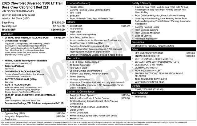 Photo of 2025 Cypress Gray Chevrolet Silverado 1500