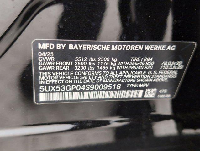 Photo of 2025 Black Sapphire Metallic BMW X3