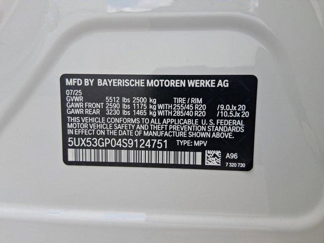 Photo of 2025 Mineral White Metallic BMW X3