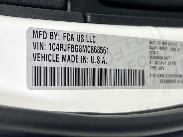 Photo of 2021 Bright White Clearcoat Jeep Grand Cherokee