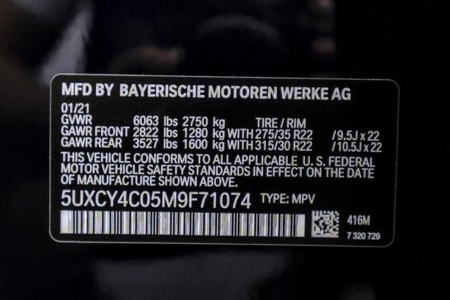 Photo of 2021 Carbon Black Metallic BMW X6