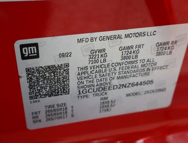 Photo of 2022 Red Chevrolet Silverado 1500