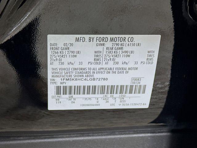 Photo of 2020 Black Ford Explorer