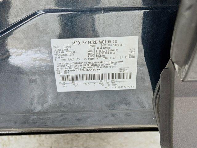 Photo of 2022 Stone Blue Metallic Ford Edge