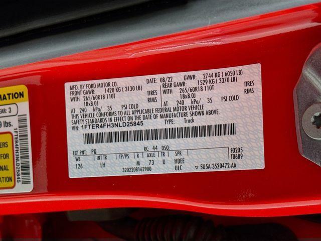Photo of 2022 Race Red Ford Ranger