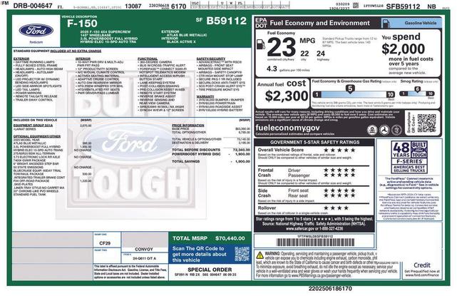 Photo of 2025 Blue Metallic Ford F-150
