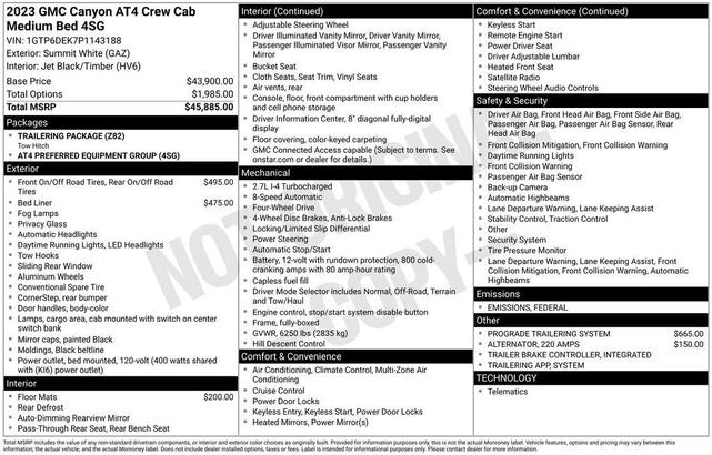 Photo of 2023 Summit White GMC Canyon