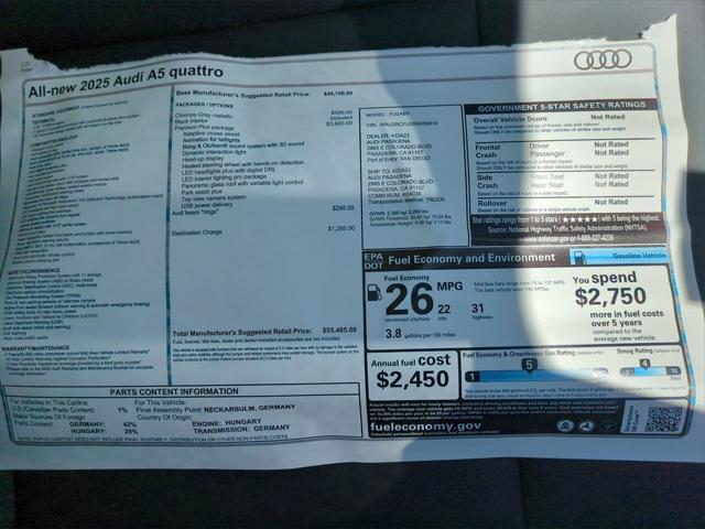 Photo of 2025 Chronos Gray Metallic Audi A5