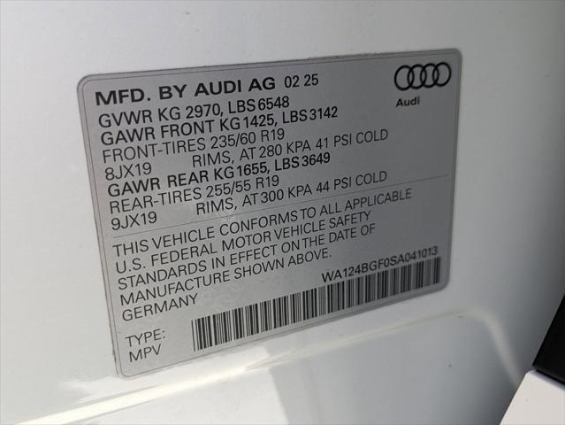 Photo of 2025 Glacier White Audi Q6 e-tron