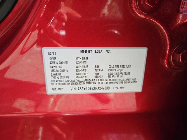 Photo of 2024 Red Tesla Model Y