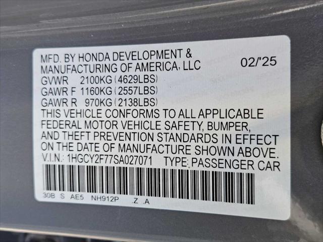 Photo of 2025 Gray Honda Accord Hybrid