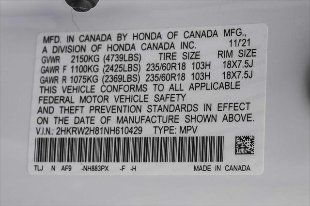 Photo of 2022 Platinum White Pearl Honda CR-V