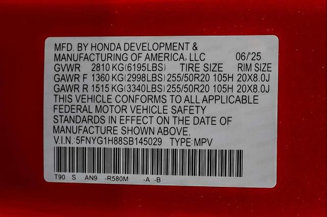 Photo of 2025 Radiant Red II Honda Pilot