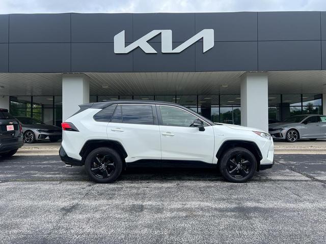 Photo of 2021 Blizzard Pearl / Midnight Black Metallic Toyota RAV4 Hybrid