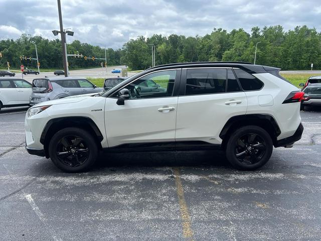 Photo of 2021 Blizzard Pearl / Midnight Black Metallic Toyota RAV4 Hybrid