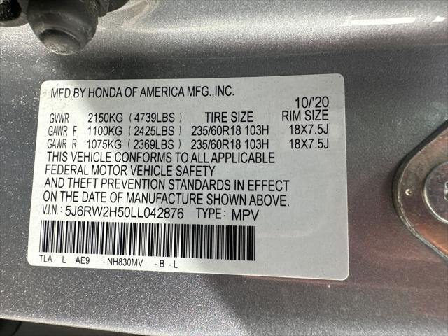 Photo of 2020 Lunar Silver Metallic Honda CR-V