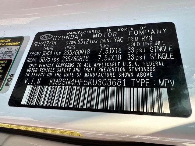 Photo of 2019 WHI/White Hyundai Santa Fe XL