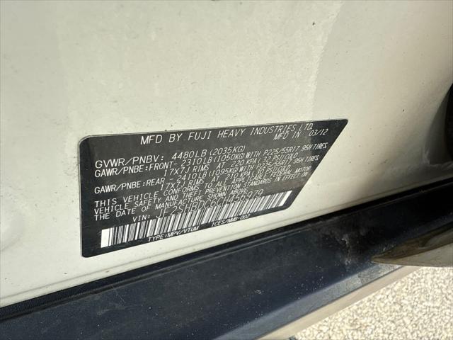 Photo of 2012 WHI/White Subaru Forester