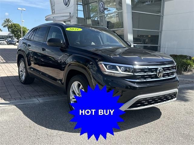 Photo of 2021 Deep Black Pearl Effect Volkswagen Atlas Cross Sport