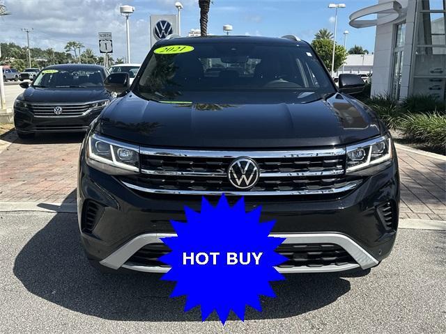 Photo of 2021 Deep Black Pearl Effect Volkswagen Atlas Cross Sport