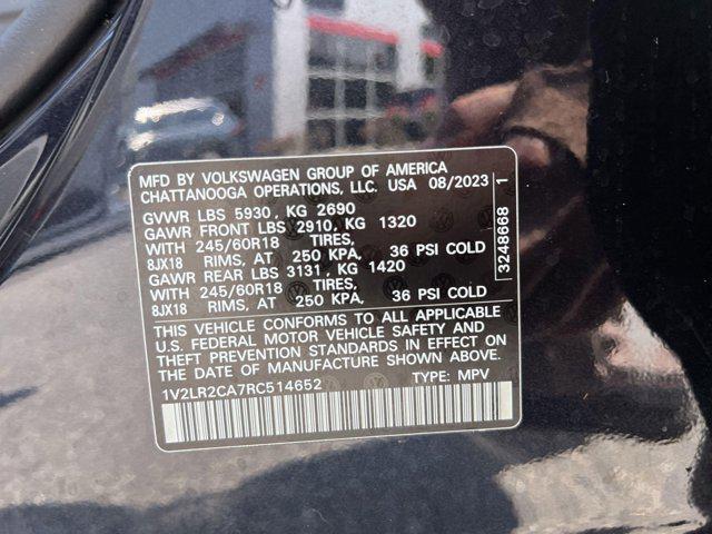 Photo of 2024 Deep Black Pearl Volkswagen Atlas