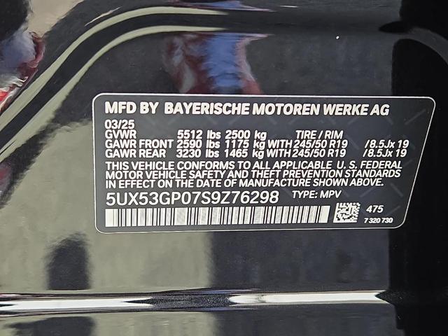 Photo of 2025 Black Sapphire Metallic BMW X3