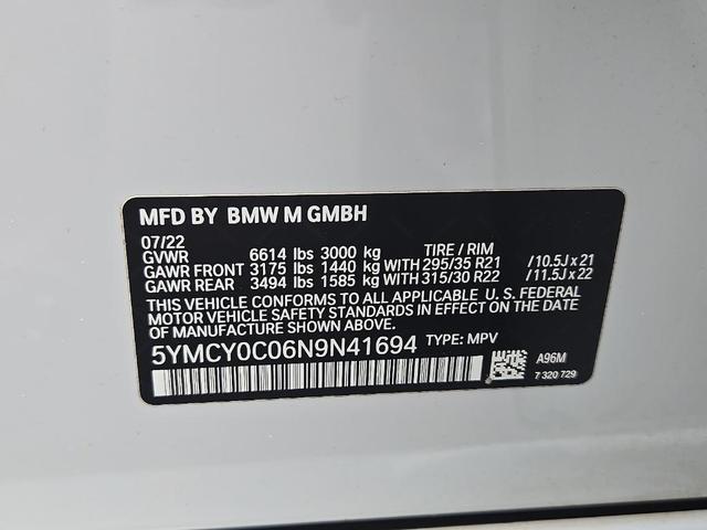 Photo of 2022 Mineral White Metallic BMW X6 M