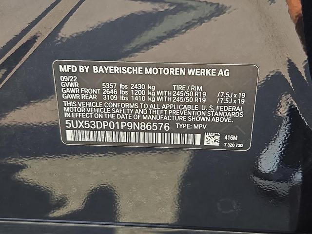 Photo of 2023 Carbon Black Metallic BMW X3