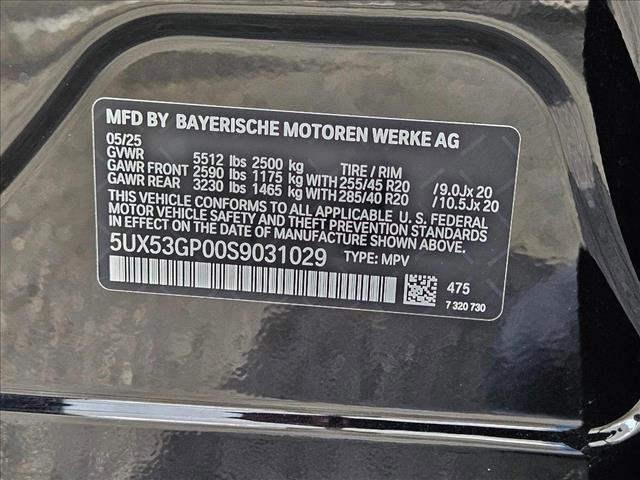 Photo of 2025 Black Sapphire Metallic BMW X3