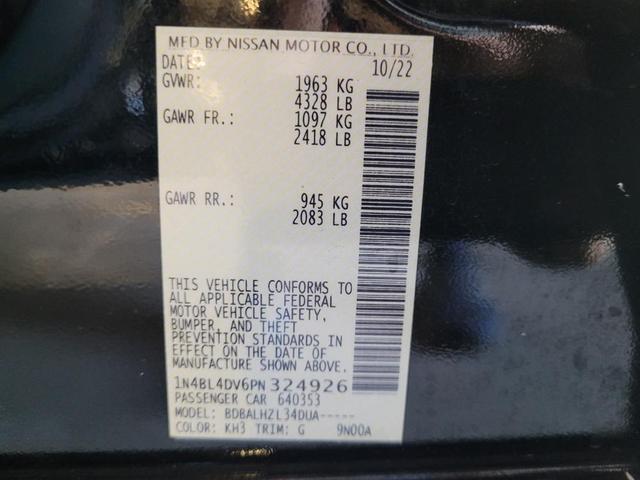 Photo of 2023 Super Black Nissan Altima