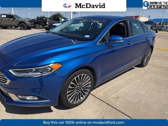 Photo of 2017 Lightning Blue Ford Fusion