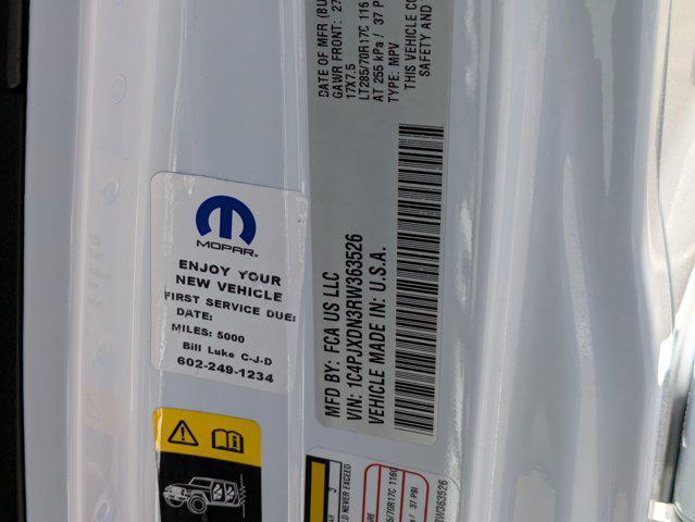 Photo of 2024 Bright White Clearcoat Jeep Wrangler