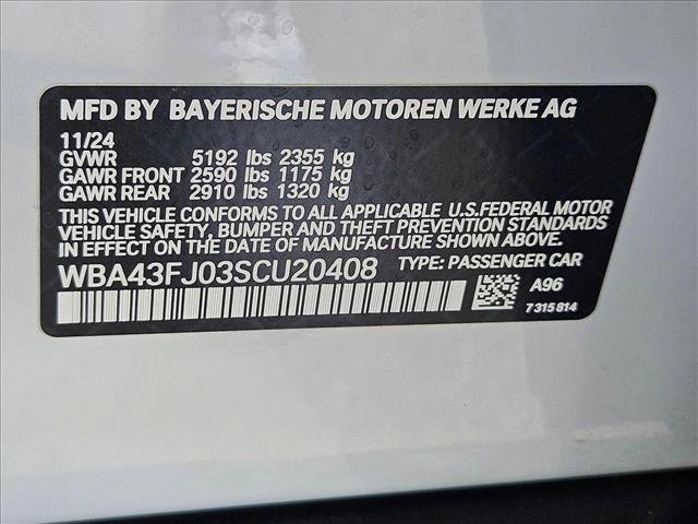 Photo of 2025 Mineral White Metallic BMW 530