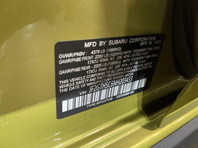 Photo of 2022 Plasma Yellow Pearl Subaru Crosstrek