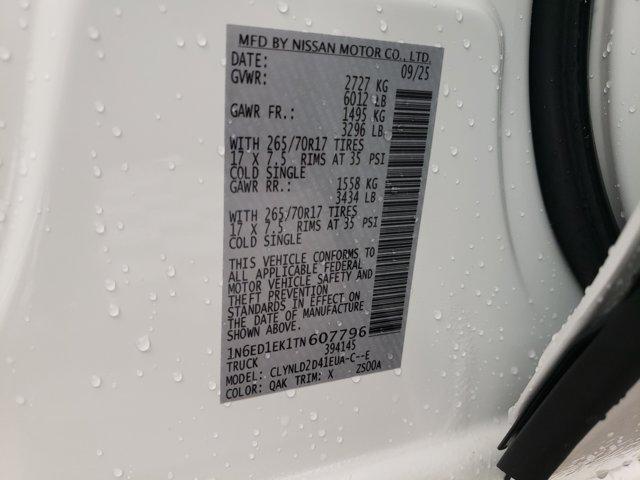 Photo of 2026 Glacier White Nissan Frontier