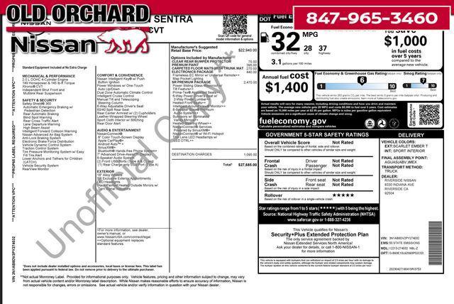Photo of 2023 Scarlet Ember Tintcoat Nissan Sentra