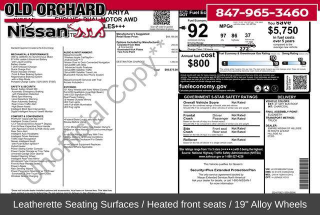 Photo of 2024 Boulder Gray Pearl/Black Diamond Pearl Nissan ARIYA
