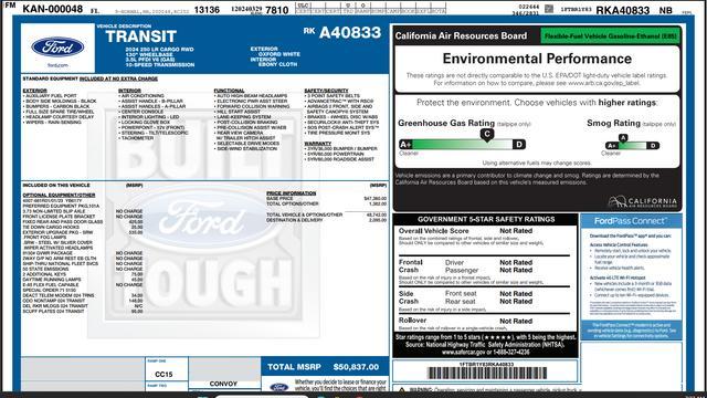 Photo of 2024 Oxford White Ford Transit-250
