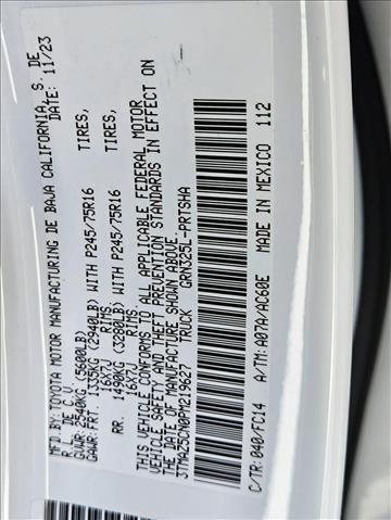 Photo of 2023 Ice Cap Toyota Tacoma