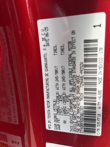 Photo of 2025 Supersonic Red Toyota Tacoma