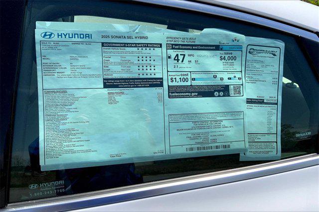 Photo of 2025 Serenity White Hyundai SONATA Hybrid