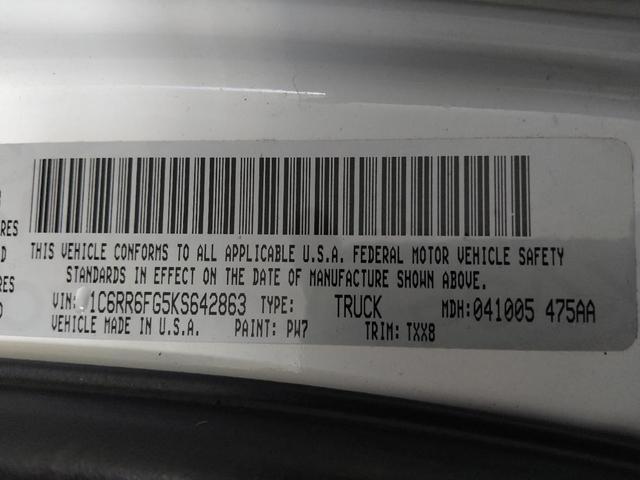 Photo of 2019 Bright White Clearcoat RAM 1500