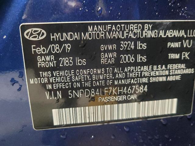 Photo of 2019 Lakeside Blue Hyundai ELANTRA