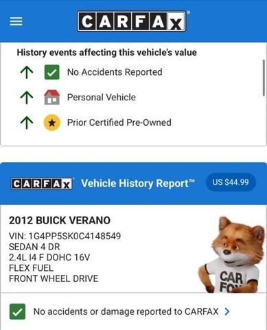 Photo of 2012 Quicksilver Metallic Buick Verano