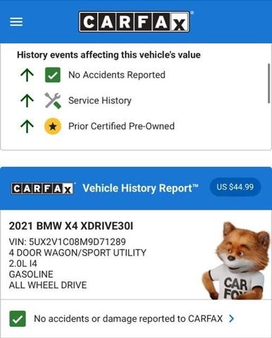 Photo of 2021 Carbon Black Metallic BMW X4