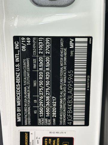 Photo of 2020 White Mercedes-Benz GLE 350