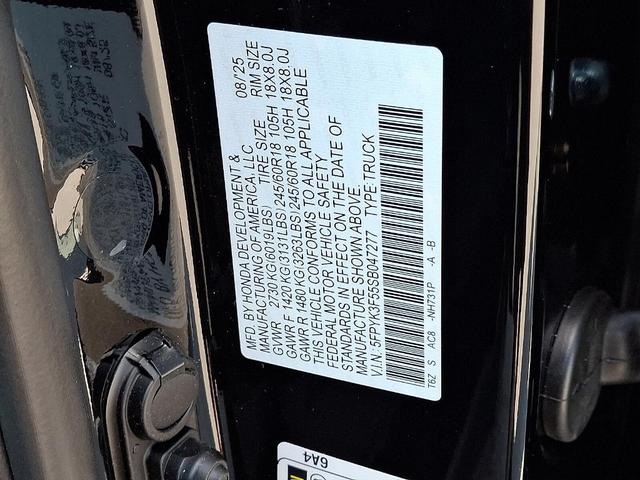Photo of 2025 Crystal Black Pearl Honda Ridgeline