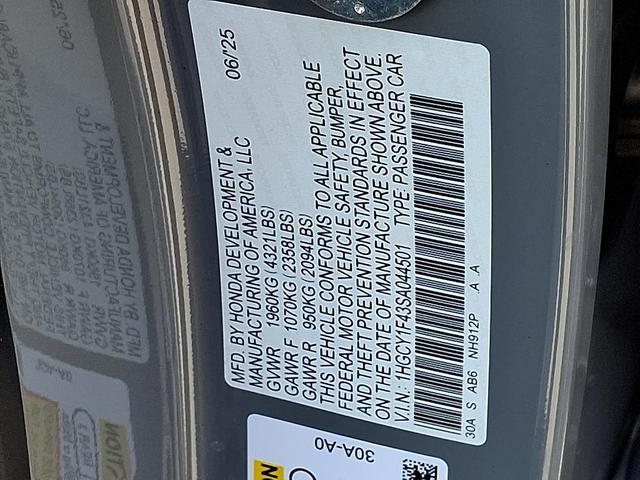 Photo of 2025 Urban Gray Pearl Honda Accord