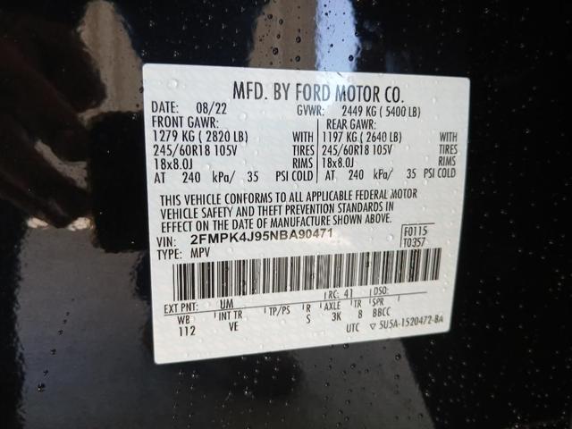 Photo of 2022 Agate Black Metallic Ford Edge