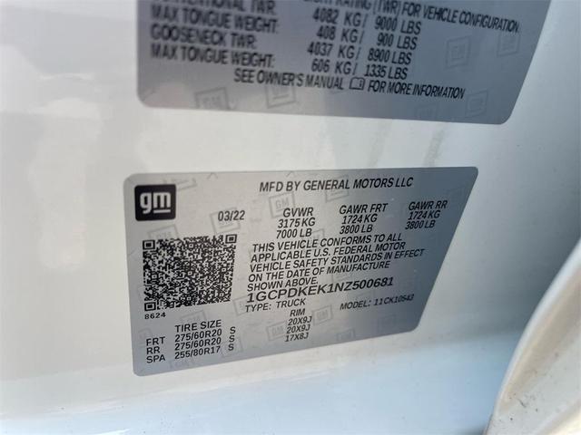 Photo of 2022 Summit White Chevrolet Silverado 1500